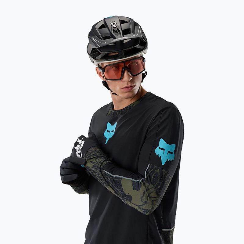 Herren-Radlongsleeve Fox Racing Defend Thermal Lunar black 4