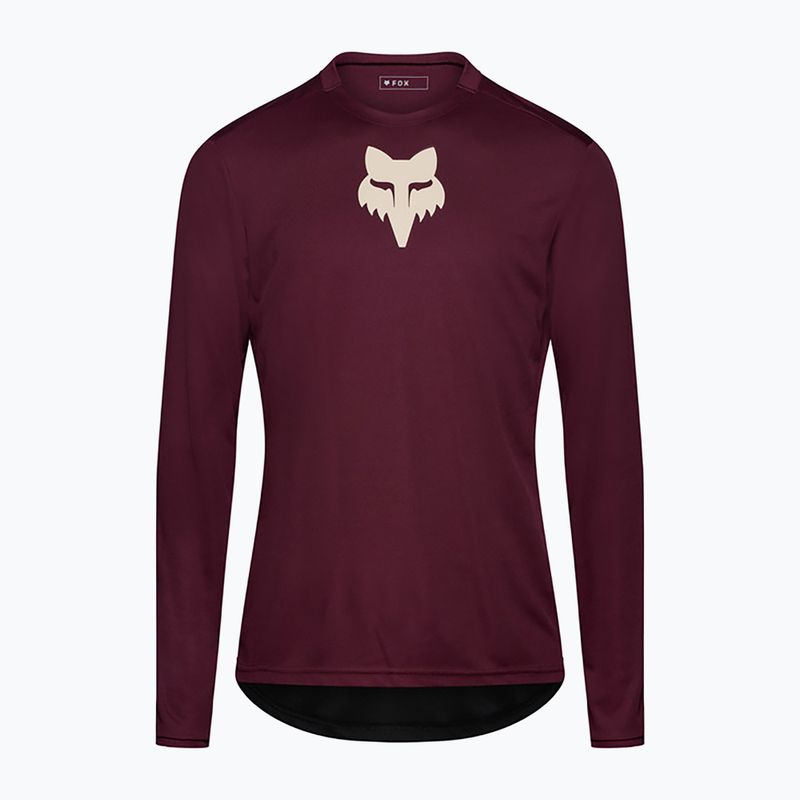 Herren-Radlongsleeve Fox Racing Ranger Fox Head LS dark maroon 5