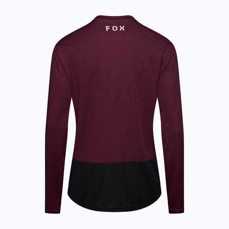 Herren-Radlongsleeve Fox Racing Ranger Fox Head LS dark maroon 6