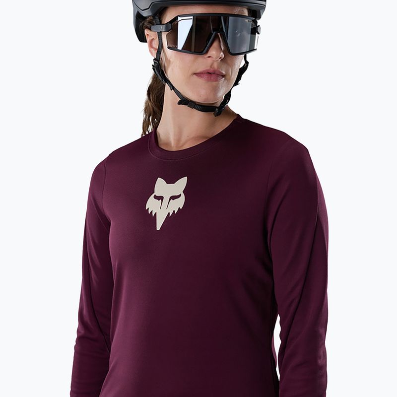 Damen Langarm-Radtrikot Fox Racing Ranger Fox Head LS dark maroon 3
