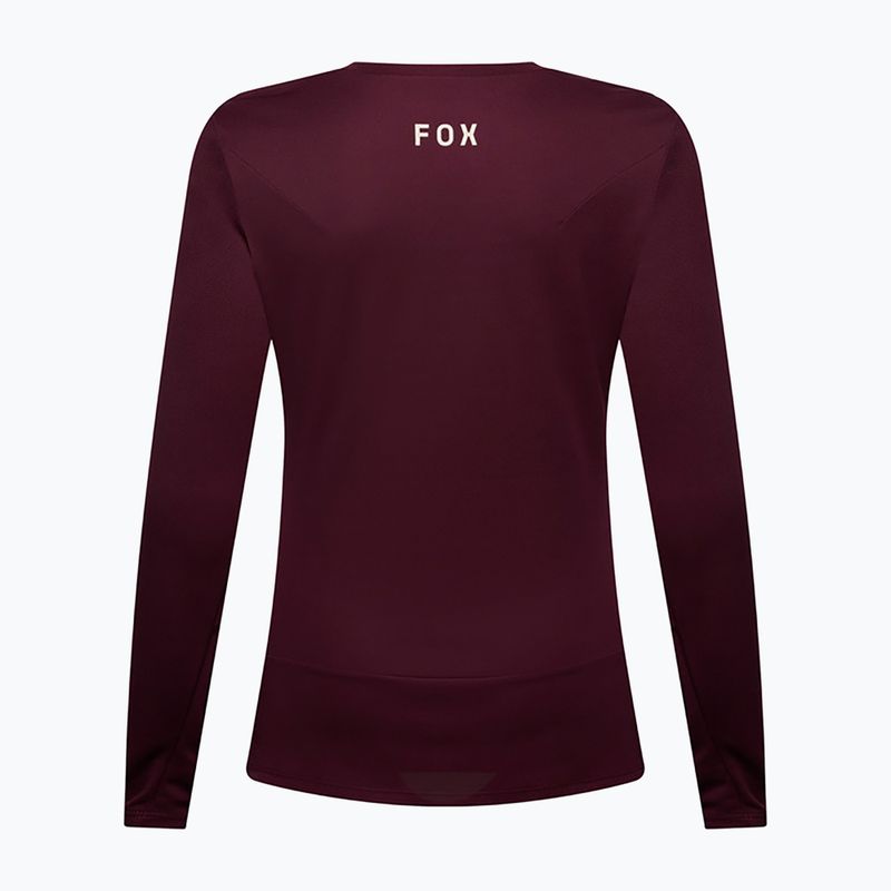 Damen Langarm-Radtrikot Fox Racing Ranger Fox Head LS dark maroon 6