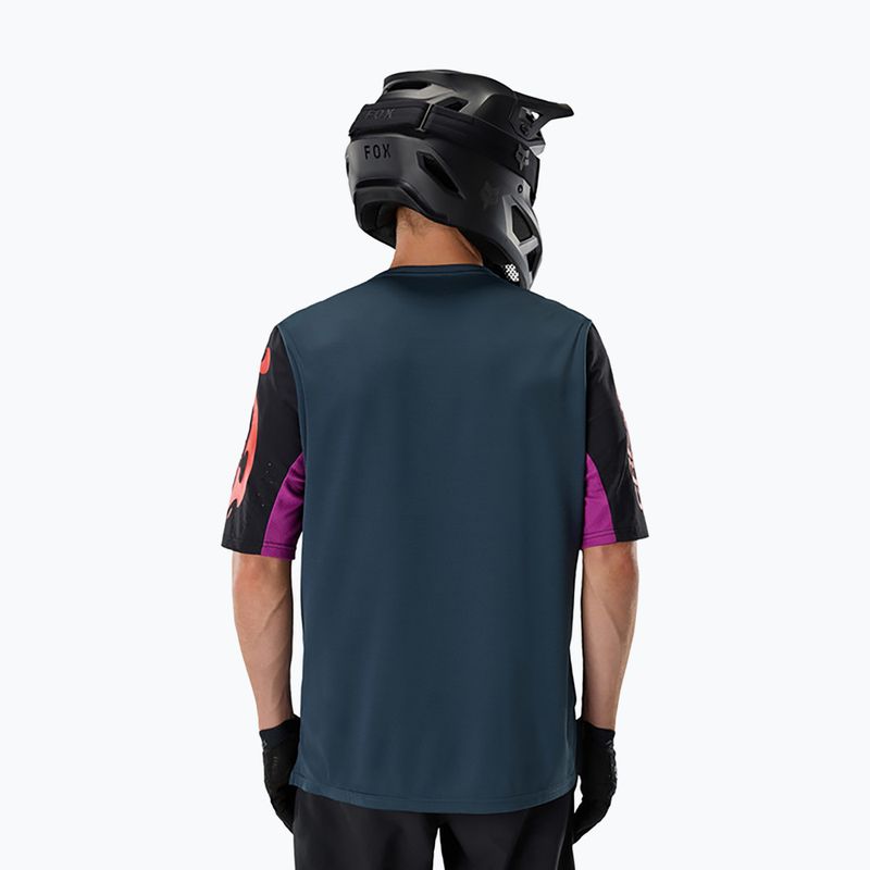 Herren-Fahrradtrikot Fox Racing Defend Creation galaxy blue 2