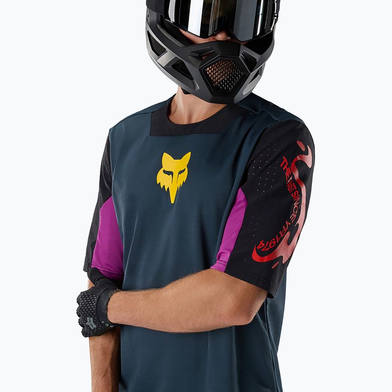 Herren-Fahrradtrikot Fox Racing Defend Creation galaxy blue 3