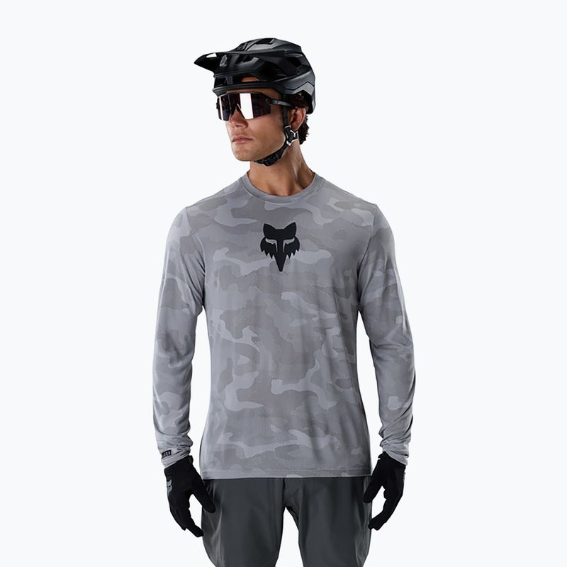 Herren-Radlongsleeve Fox Racing Ranger Tru Dri pewter