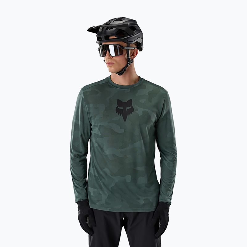 Herren-Radlongsleeve Fox Racing Ranger Tru Dri sage