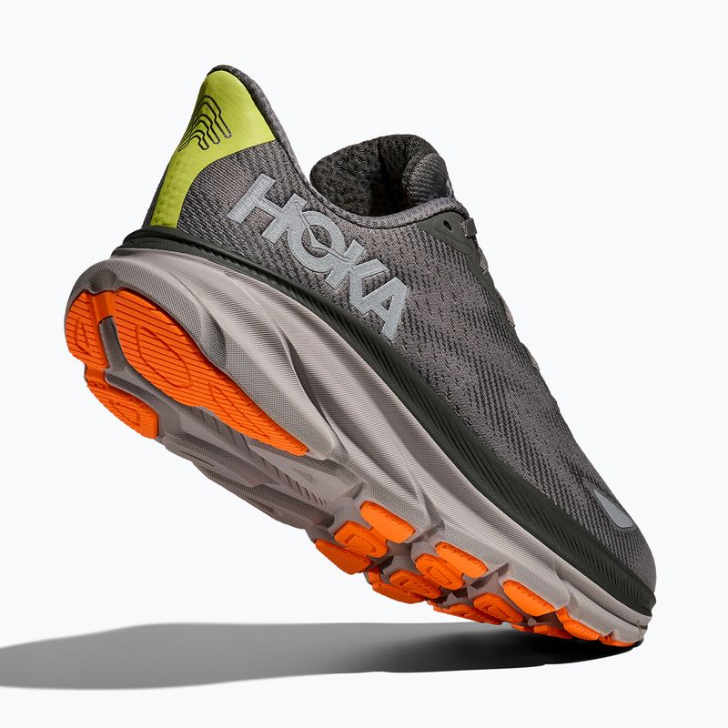 HOKA Clifton 9 GTX Herren Laufschuhe asphaltgrau/schotter 5