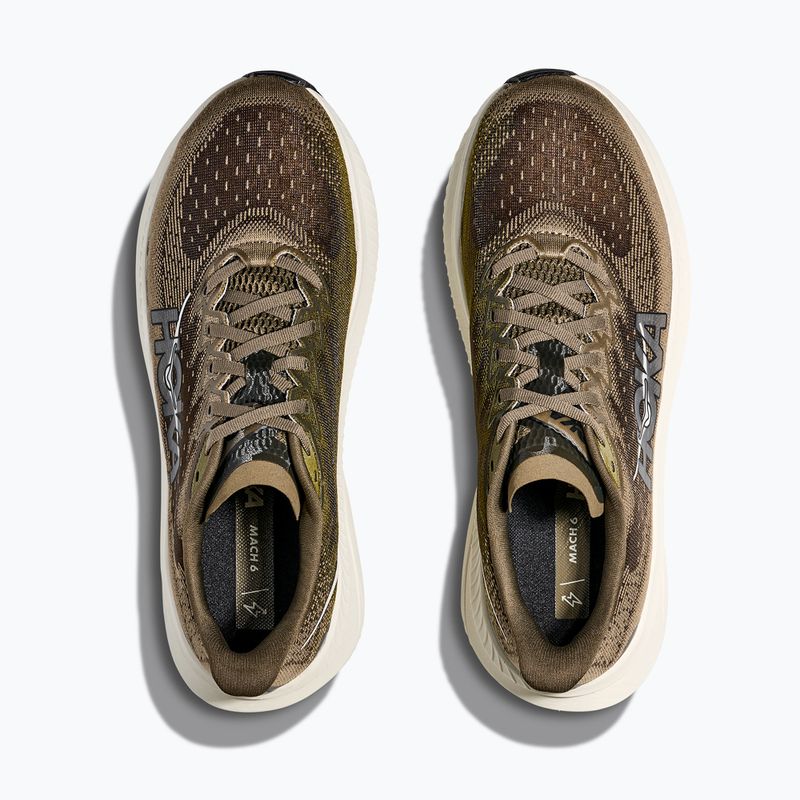 HOKA Mach 6 Herren Laufschuhe antique olive/truffle salt 8