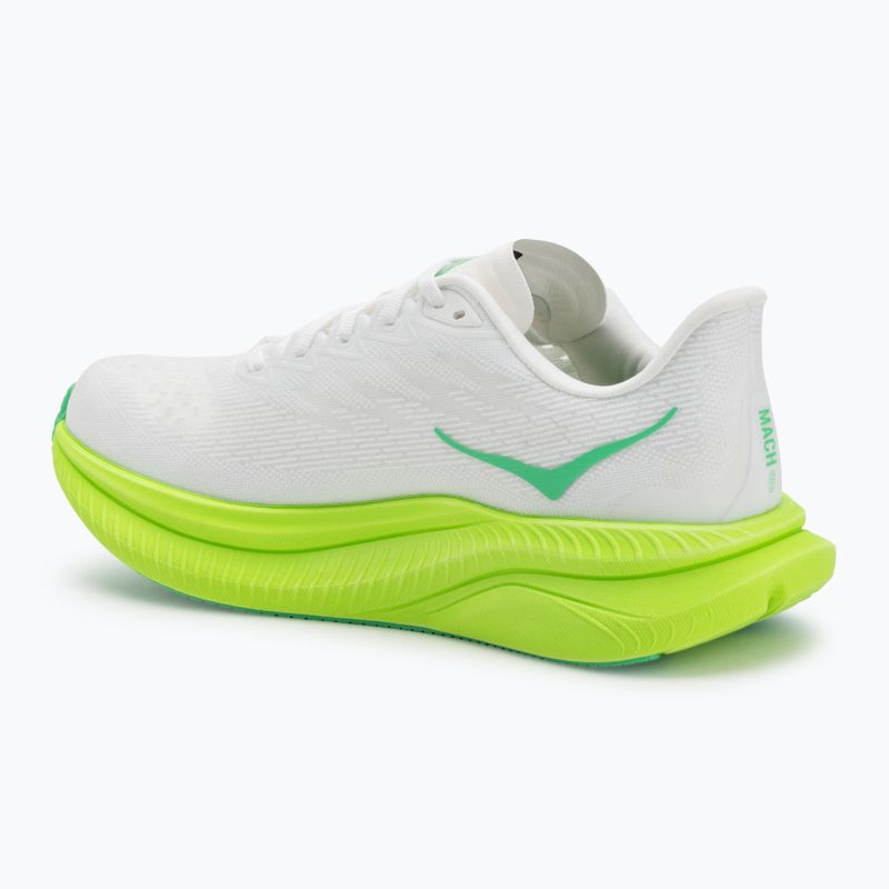 Herren Laufschuhe HOKA Mach 6 weiß/neon lime 3