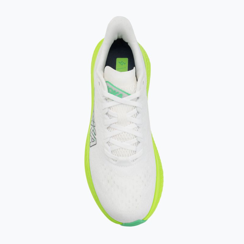 Herren Laufschuhe HOKA Mach 6 weiß/neon lime 5