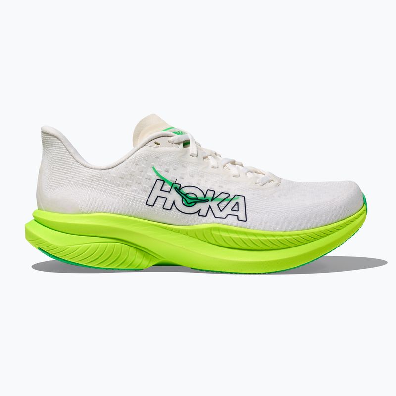 Herren Laufschuhe HOKA Mach 6 weiß/neon lime 2