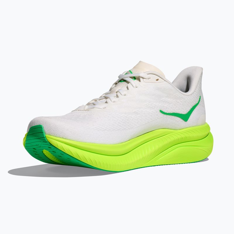 Herren Laufschuhe HOKA Mach 6 weiß/neon lime 4