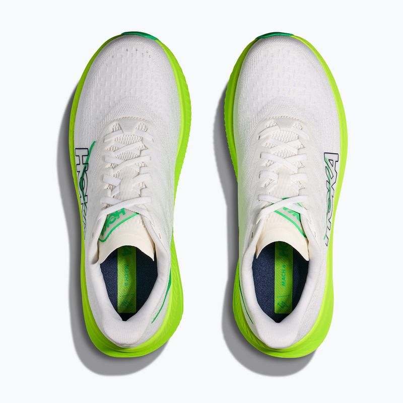 Herren Laufschuhe HOKA Mach 6 weiß/neon lime 8
