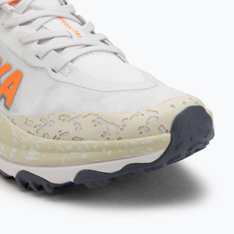 HOKA Speedgoat 6 Herren Laufschuhe weiß/neon tangerine 7