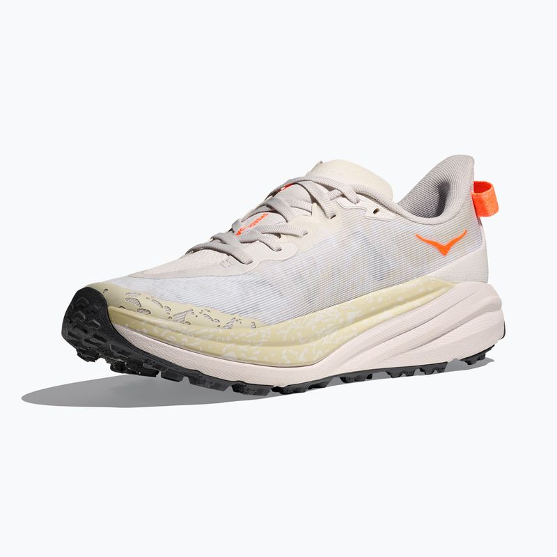 HOKA Speedgoat 6 Herren Laufschuhe weiß/neon tangerine 4