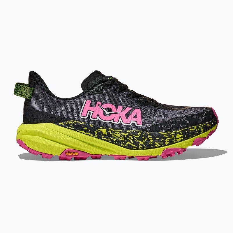Damen-Laufschuhe HOKA Speedgoat 6 schwarz/neonrosa 2
