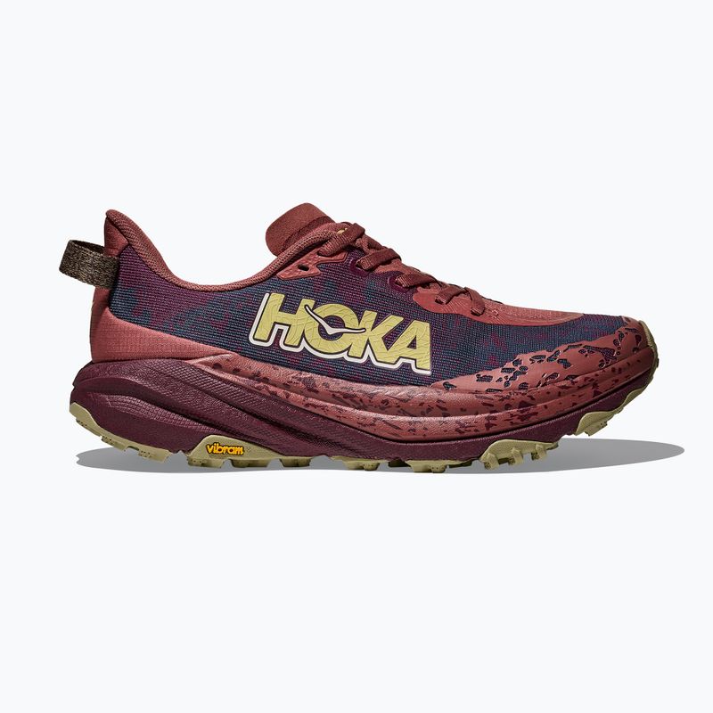 Damen-Laufschuhe HOKA Speedgoat 6 rouge/schwarze Kirsche 2
