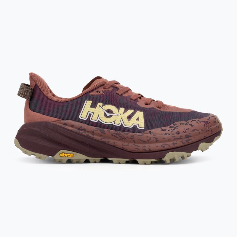 Damen-Laufschuhe HOKA Speedgoat 6 rouge/schwarze Kirsche 2