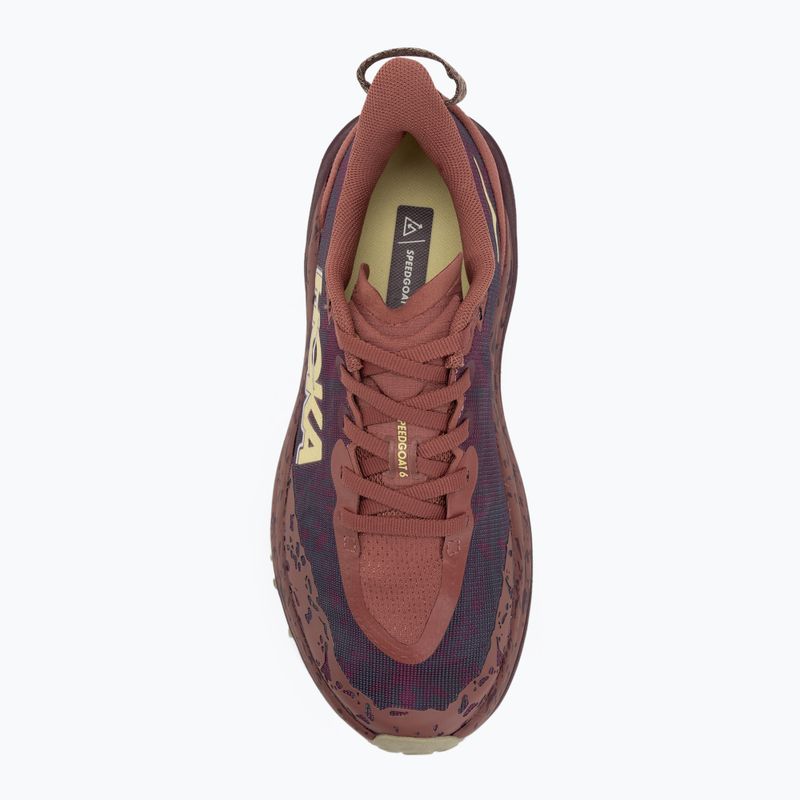 Damen-Laufschuhe HOKA Speedgoat 6 rouge/schwarze Kirsche 5