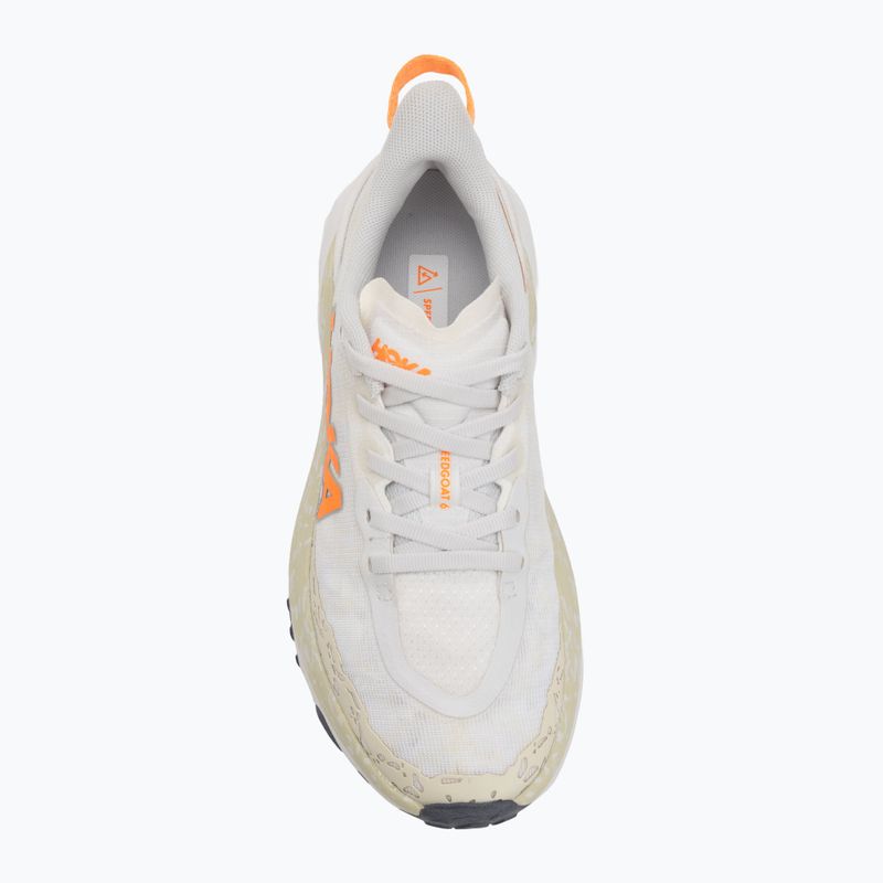 HOKA Speedgoat 6 Wide Herren Laufschuhe weiß/neonmandarine 5
