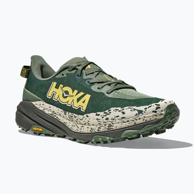 HOKA Speedgoat 6 Wide Herren Laufschuhe Farn/Asphaltgrau