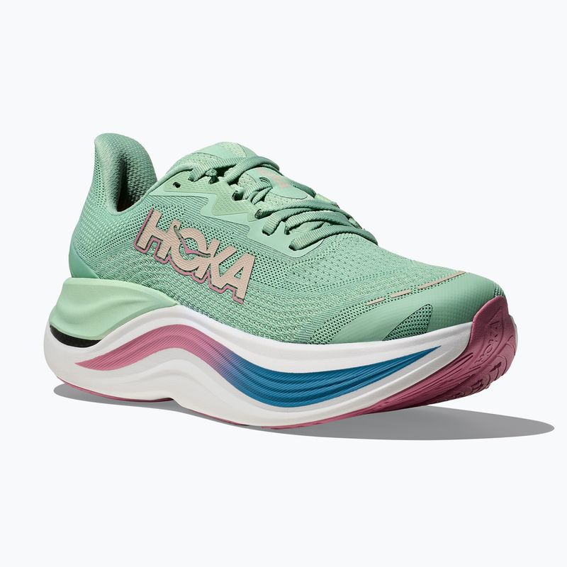 Damen-Laufschuhe HOKA Skyward X Jadeit/getrocknete Rose 8