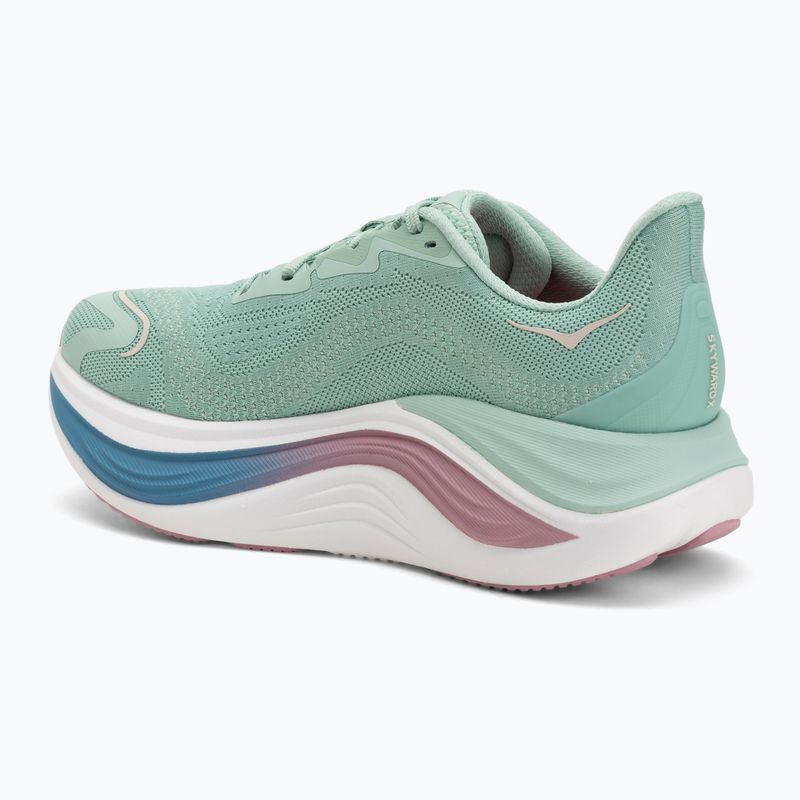 Damen-Laufschuhe HOKA Skyward X Jadeit/getrocknete Rose 3