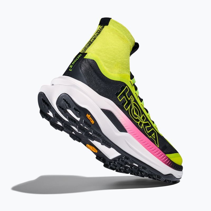 HOKA Tecton X 3 Herren Laufschuhe neon hoka citrus/schwarz 5