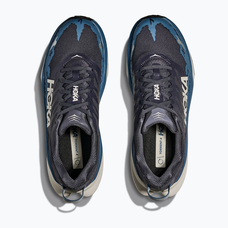 HOKA Torrent 4 Herren Laufschuhe charcoal grey/foggy night 8