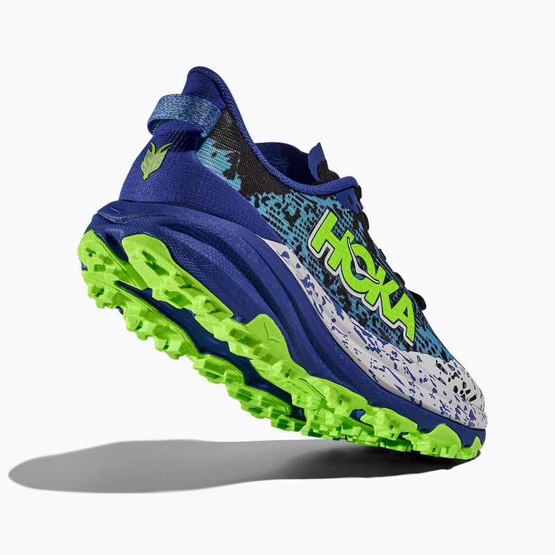 Kinder-Laufschuhe HOKA Speedgoat 6 night sky/neon lime 5