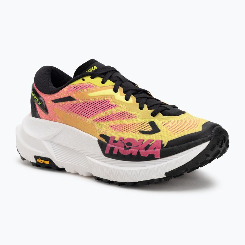 Herren-Laufschuhe Hoka Mafate X neon hoka citrus/neon rose