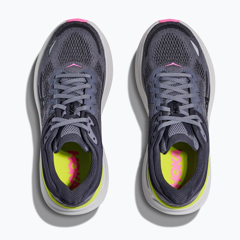 Damen Laufschuhe HOKA Bondi 9 anthrazit grau/grau skies 8