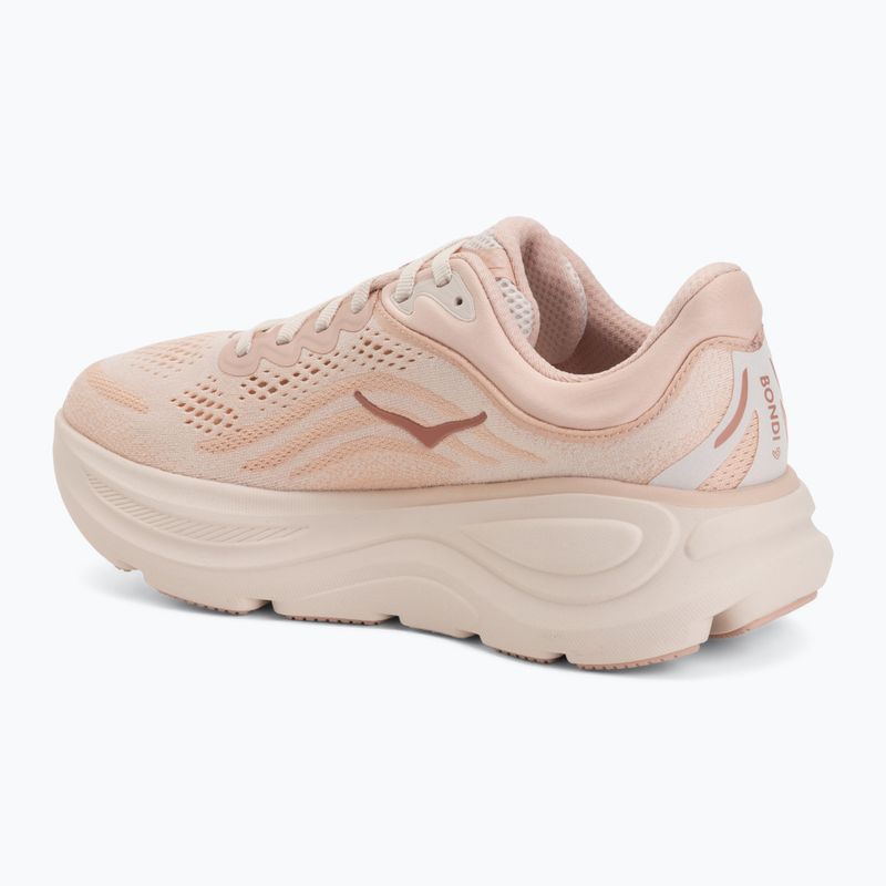 Laufschuhe für Damen Hoka Bondi 9 rose latte/rose cream 3