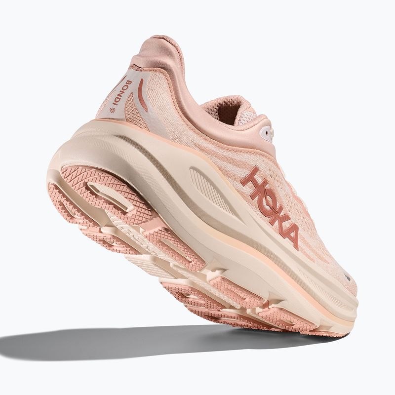 Laufschuhe für Damen Hoka Bondi 9 rose latte/rose cream 5