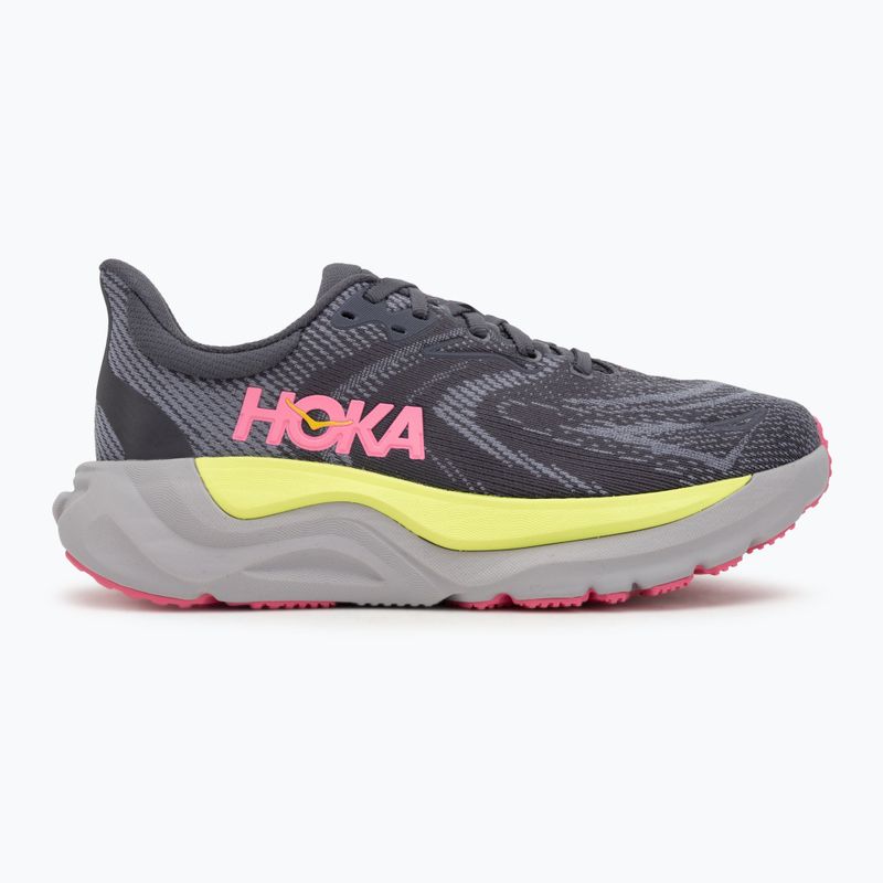 Damen Laufschuhe HOKA Arahi 8 anthrazit grau/grau skies 2