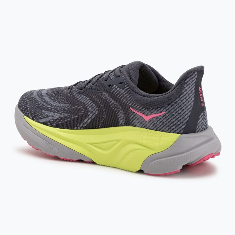 Damen Laufschuhe HOKA Arahi 8 anthrazit grau/grau skies 3