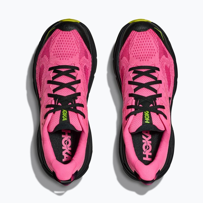 Damen-Laufschuhe HOKA Challenger 8 neon rose/schwarz 8