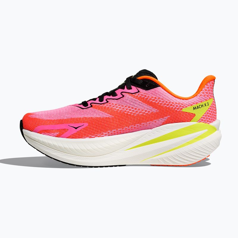 Damen-Laufschuhe Hoka Mach X 3 neon rose/neon tangerine 3