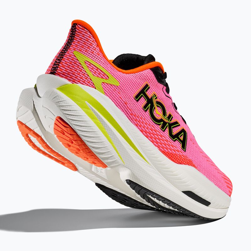 Damen-Laufschuhe Hoka Mach X 3 neon rose/neon tangerine 5