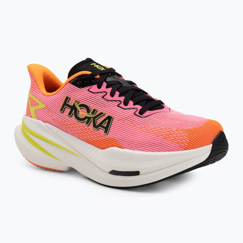 Damen-Laufschuhe Hoka Mach X 3 neon rose/neon tangerine