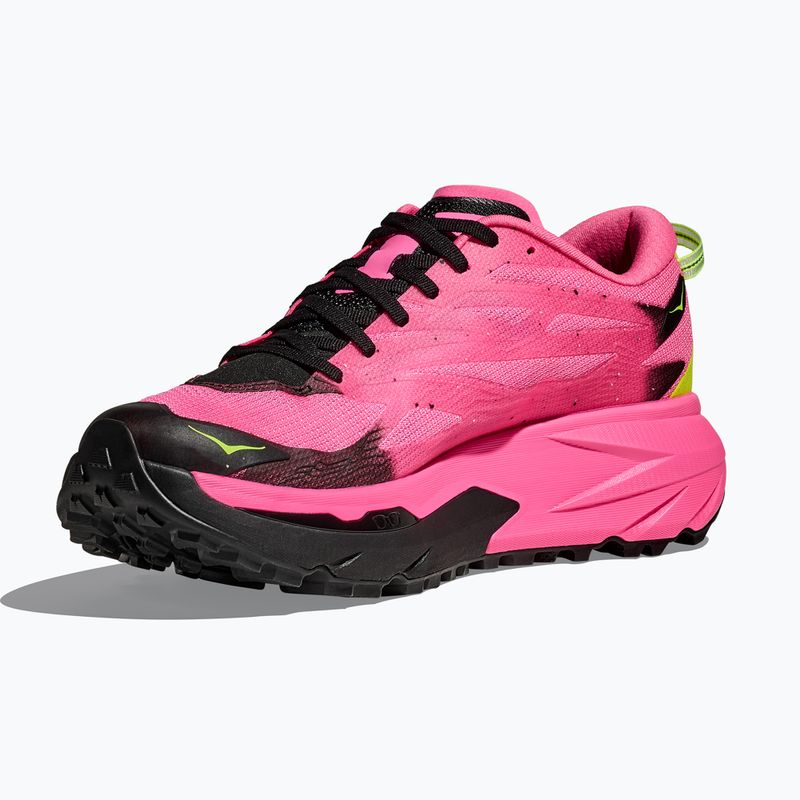 HOKA Mafate 5 Herren Laufschuhe neon rose/schwarz 4