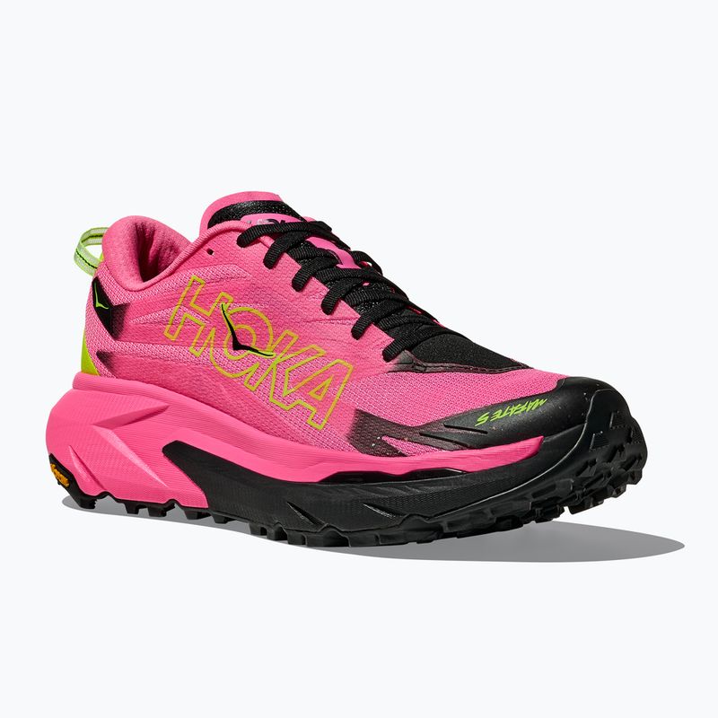 Damen-Laufschuhe HOKA Matafe 5 neon rose/schwarz