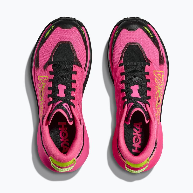Damen-Laufschuhe HOKA Matafe 5 neon rose/schwarz 8