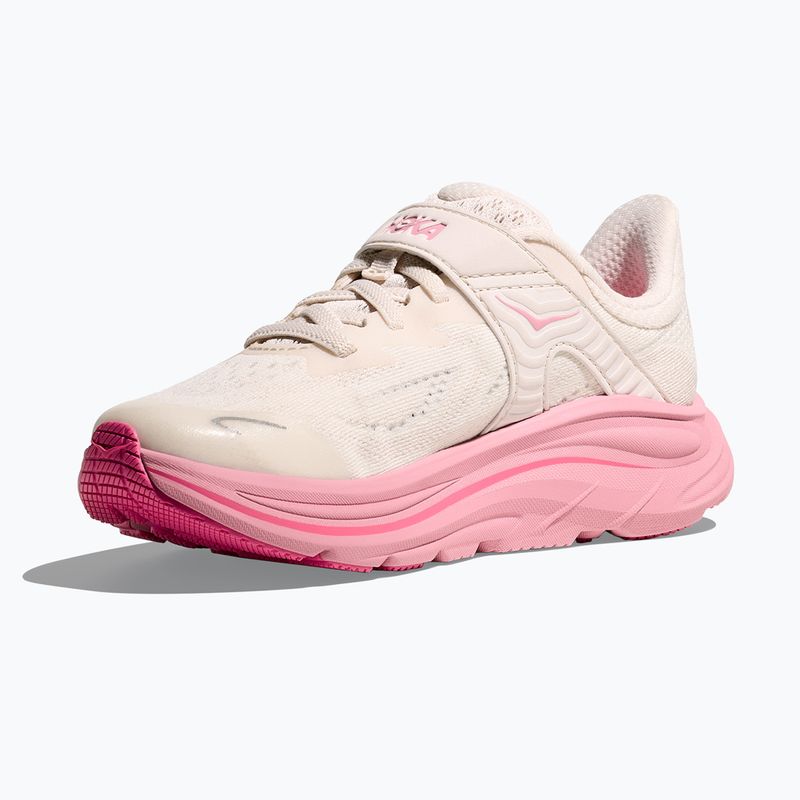 HOKA Clifton 10 rose cream/dried rose Kinder Laufschuhe 11