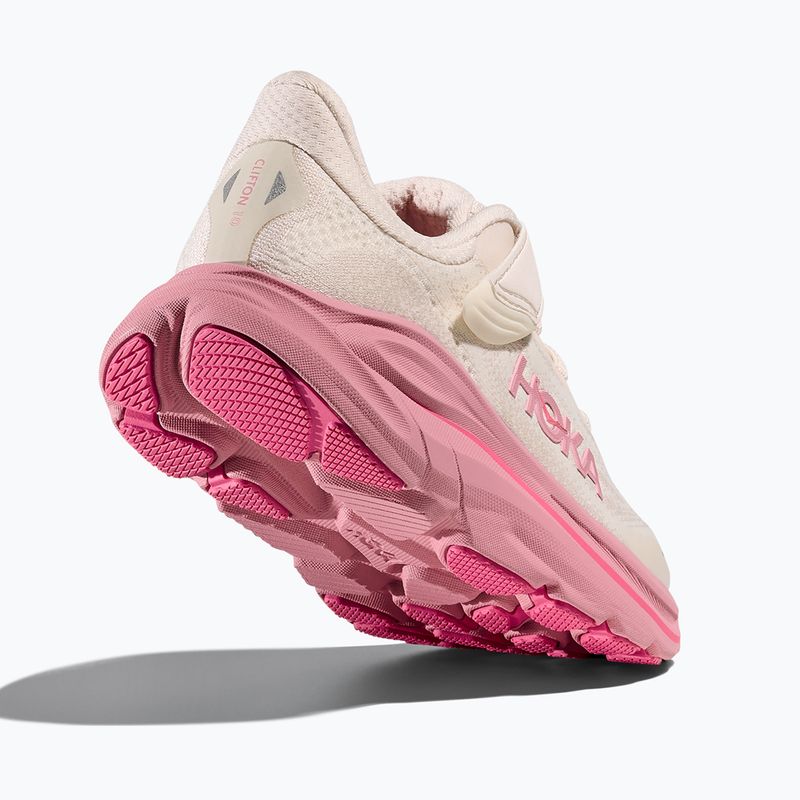 HOKA Clifton 10 rose cream/dried rose Kinder Laufschuhe 12