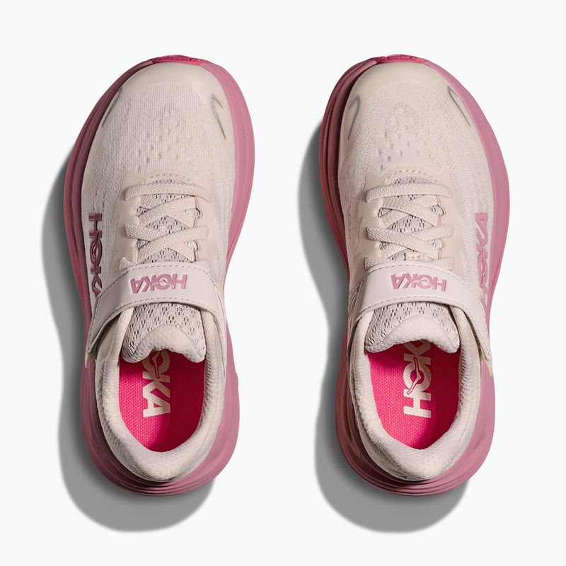 HOKA Clifton 10 rose cream/dried rose Kinder Laufschuhe 15