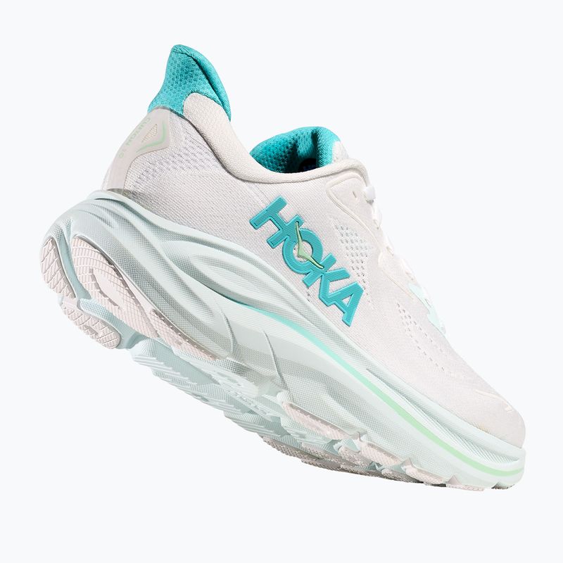 Damen-Laufschuhe HOKA Clifton 10 weiß/elektrisches Rosa 4