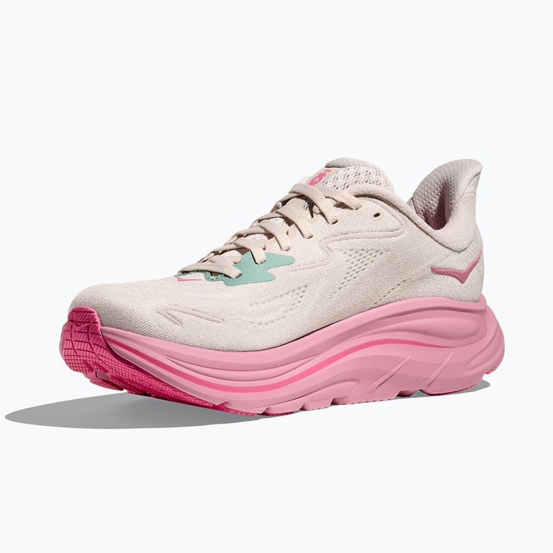Damen Laufschuhe HOKA Clifton 10 Wide rose creme/trocken rose 4