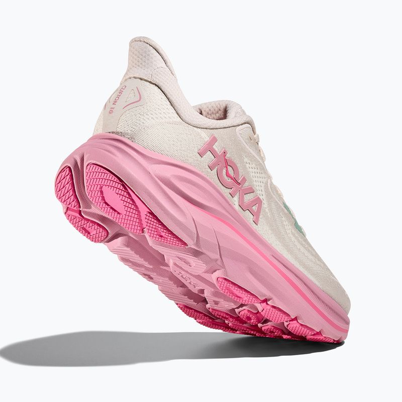 Damen Laufschuhe HOKA Clifton 10 Wide rose creme/trocken rose 5
