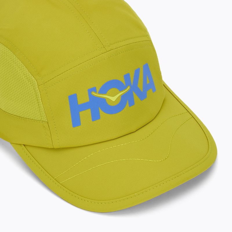 HOKA Run Schirmmütze Erbsengrün 3