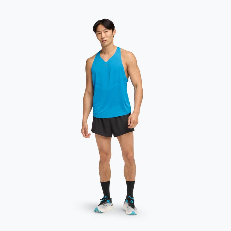 HOKA Herren Laufshirt Race Singlet hoka blau 2